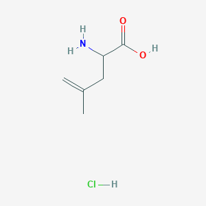 molecular formula C6H12ClNO2 B2795235 2-Amino-4-methylpent-4-enoic acid;hydrochloride CAS No. 2567495-53-6