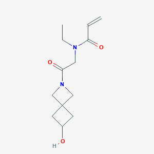 N-Ethyl-N-[2-(6-hydroxy-2-azaspiro[3.3]heptan-2-yl)-2-oxoethyl]prop-2-enamide