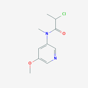 molecular formula C10H13ClN2O2 B2795239 2-Chloro-N-(5-methoxypyridin-3-yl)-N-methylpropanamide CAS No. 2411235-04-4