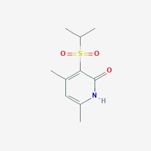 molecular formula C10H15NO3S B2795265 3-(isopropylsulfonyl)-4,6-dimethyl-2(1H)-pyridinone CAS No. 866038-63-3