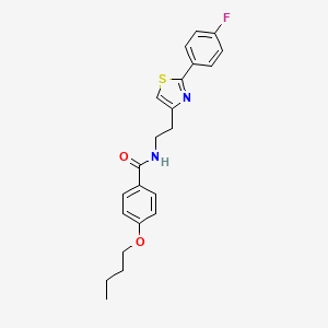 4-butoxy-N-{2-[2-(4-fluorophenyl)-1,3-thiazol-4-yl]ethyl}benzamide