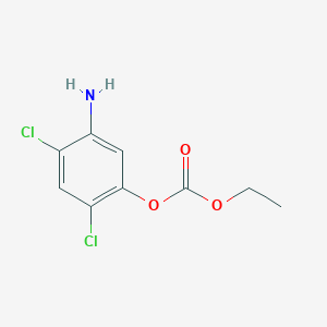 molecular formula C9H9Cl2NO3 B2795276 5-Amino-2,4-dichlorophenyl ethyl carbonate CAS No. 339014-89-0