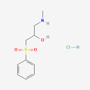 1-(Benzenesulfonyl)-3-(methylamino)propan-2-ol hydrochloride