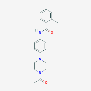 N-[4-(4-acetylpiperazin-1-yl)phenyl]-2-methylbenzamide