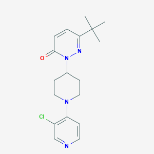 6-Tert-butyl-2-[1-(3-chloropyridin-4-yl)piperidin-4-yl]pyridazin-3-one