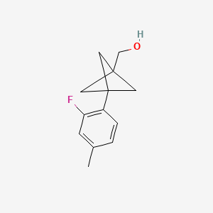 [3-(2-Fluoro-4-methylphenyl)-1-bicyclo[1.1.1]pentanyl]methanol