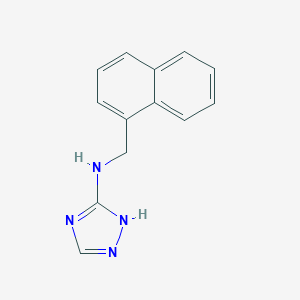 molecular formula C13H12N4 B279530 N-(naphthalen-1-ylmethyl)-1H-1,2,4-triazol-3-amine 