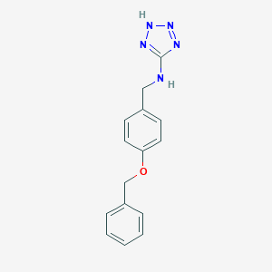 molecular formula C15H15N5O B279531 N-[4-(benzyloxy)benzyl]-1H-tetrazol-5-amine 
