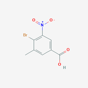 molecular formula C8H6BrNO4 B2795322 4-Bromo-3-methyl-5-nitrobenzoic acid CAS No. 408533-82-4