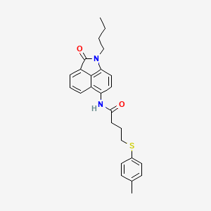 molecular formula C26H28N2O2S B2795331 N-(1-butyl-2-oxo-1,2-dihydrobenzo[cd]indol-6-yl)-4-(p-tolylthio)butanamide CAS No. 922977-89-7
