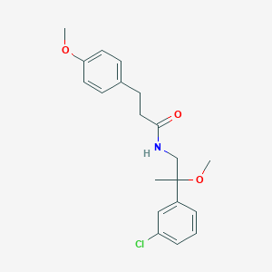 molecular formula C20H24ClNO3 B2795337 N-(2-(3-chlorophenyl)-2-methoxypropyl)-3-(4-methoxyphenyl)propanamide CAS No. 1795088-64-0
