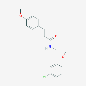 molecular formula C20H24ClNO3 B2795337 N-[2-(3-chlorophenyl)-2-methoxypropyl]-3-(4-methoxyphenyl)propanamide CAS No. 1795088-64-0