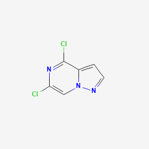 molecular formula C6H3Cl2N3 B2795393 4,6-二氯吡唑并[1,5-a]嘧啶 CAS No. 2127110-20-5