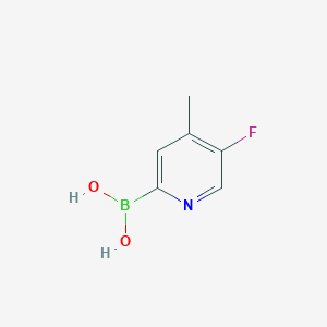 molecular formula C6H7BFNO2 B2795398 (5-氟-4-甲基吡啶-2-基)硼酸 CAS No. 2377605-65-5