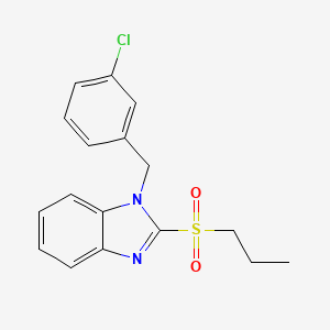 1-(3-chlorobenzyl)-2-(propylsulfonyl)-1H-benzo[d]imidazole