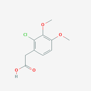 molecular formula C10H11ClO4 B2795417 2-(2-Chloro-3,4-dimethoxyphenyl)acetic acid CAS No. 6834-51-1