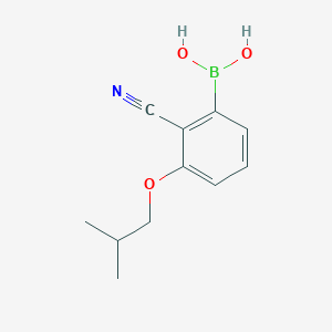 molecular formula C11H14BNO3 B2795431 [2-Cyano-3-(2-methylpropoxy)phenyl]boronic acid CAS No. 2377609-10-2