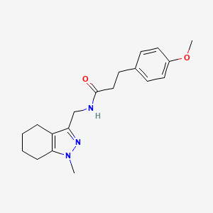 molecular formula C19H25N3O2 B2795445 3-(4-methoxyphenyl)-N-((1-methyl-4,5,6,7-tetrahydro-1H-indazol-3-yl)methyl)propanamide CAS No. 1448122-77-7