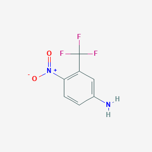 molecular formula C7H5F3N2O2 B027955 4-硝基-3-(三氟甲基)苯胺 CAS No. 393-11-3