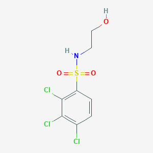 molecular formula C8H8Cl3NO3S B2795579 (2-Hydroxyethyl)[(2,3,4-trichlorophenyl)sulfonyl]amine CAS No. 1206143-16-9