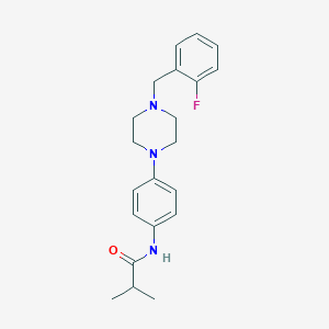 N-{4-[4-(2-fluorobenzyl)-1-piperazinyl]phenyl}-2-methylpropanamide