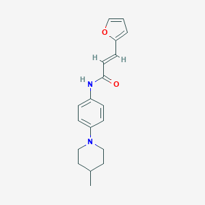 3-(2-furyl)-N-[4-(4-methyl-1-piperidinyl)phenyl]acrylamide