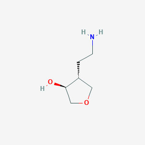 (3S,4R)-4-(2-Aminoethyl)oxolan-3-ol