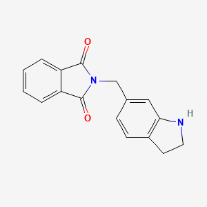 molecular formula C17H14N2O2 B2795598 2-(2,3-dihydro-1H-indol-6-ylmethyl)-1H-isoindole-1,3(2H)-dione CAS No. 58042-69-6