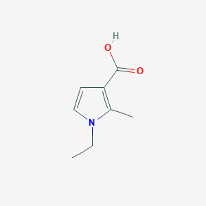 molecular formula C8H11NO2 B2795607 1-乙基-2-甲基-1H-吡咯-3-羧酸 CAS No. 1547444-68-7