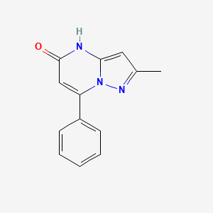 molecular formula C13H11N3O B2795614 2-甲基-7-苯基吡唑并[1,5-a]嘧啶-5-醇 CAS No. 309949-80-2