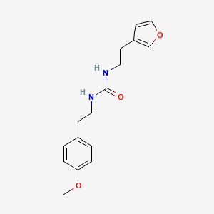 molecular formula C16H20N2O3 B2795636 1-(2-(呋喃-3-基)乙基)-3-(4-甲氧基苯乙基)脲 CAS No. 1428355-46-7