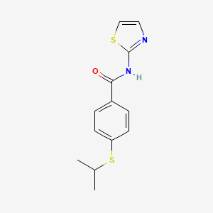 molecular formula C13H14N2OS2 B2795647 4-(isopropylthio)-N-(thiazol-2-yl)benzamide CAS No. 941972-79-8