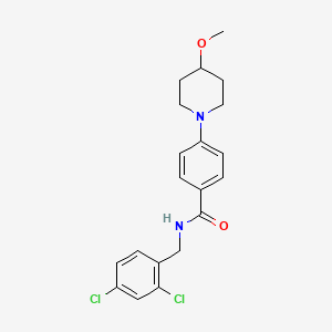 molecular formula C20H22Cl2N2O2 B2795661 N-(2,4-dichlorobenzyl)-4-(4-methoxypiperidin-1-yl)benzamide CAS No. 2034223-52-2