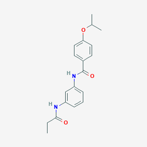 molecular formula C19H22N2O3 B279571 4-isopropoxy-N-[3-(propionylamino)phenyl]benzamide 