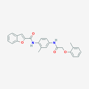 N-(2-methyl-4-{[(2-methylphenoxy)acetyl]amino}phenyl)-1-benzofuran-2-carboxamide