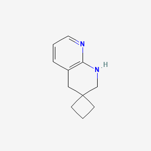 molecular formula C11H14N2 B2795737 螺[2,4-二氢-1H-1,8-萘啉-3,1'-环丁烷] CAS No. 2470437-74-0
