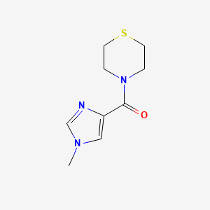 molecular formula C9H13N3OS B2795745 (1-Methylimidazol-4-yl)-thiomorpholin-4-ylmethanone CAS No. 2123341-72-8