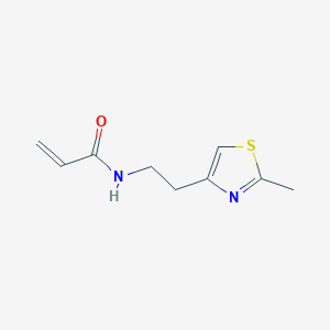 molecular formula C9H12N2OS B2795761 N-[2-(2-Methyl-1,3-thiazol-4-yl)ethyl]prop-2-enamide CAS No. 1695265-75-8