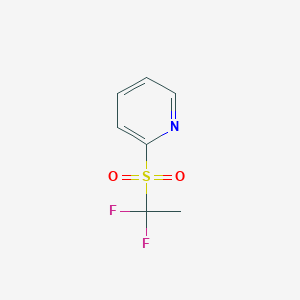 molecular formula C7H7F2NO2S B2795776 2-(1,1-Difluoroethylsulfonyl)pyridine CAS No. 1471186-45-4