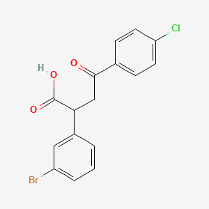 molecular formula C16H12BrClO3 B2795777 2-(3-溴苯基)-4-(4-氯苯基)-4-氧代丁酸 CAS No. 344281-55-6