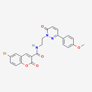 6-bromo-N-(2-(3-(4-methoxyphenyl)-6-oxopyridazin-1(6H)-yl)ethyl)-2-oxo-2H-chromene-3-carboxamide