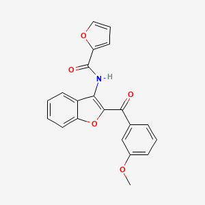 N-[2-(3-methoxybenzoyl)-1-benzofuran-3-yl]furan-2-carboxamide