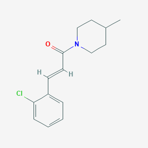 (E)-3-(2-chlorophenyl)-1-(4-methylpiperidin-1-yl)prop-2-en-1-one