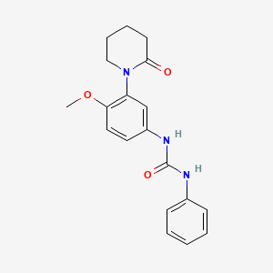 B2795805 1-(4-Methoxy-3-(2-oxopiperidin-1-yl)phenyl)-3-phenylurea CAS No. 922932-57-8