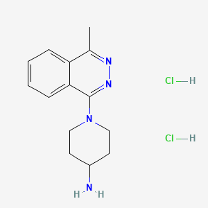 molecular formula C14H20Cl2N4 B2795812 1-(4-甲基邻苯二氮酸基)哌啶-4-胺二盐酸盐 CAS No. 2138044-07-0