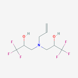 molecular formula C9H13F6NO2 B2795815 3-[烯丙基(3,3,3-三氟-2-羟基丙基)氨基]-1,1,1-三氟-2-丙醇 CAS No. 478040-45-8
