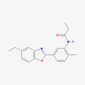 N-[5-(5-ethyl-1,3-benzoxazol-2-yl)-2-methylphenyl]propanamide