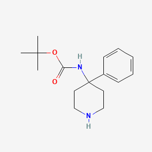 molecular formula C16H24N2O2 B2795837 叔丁基-N-(4-苯基哌啶-4-基)碳酸酯 CAS No. 178914-47-1