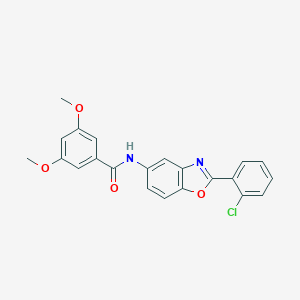 N-[2-(2-chlorophenyl)-1,3-benzoxazol-5-yl]-3,5-dimethoxybenzamide