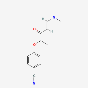 4-((4-(Dimethylamino)-1-methyl-2-oxo-3-butenyl)oxy)benzenecarbonitrile
